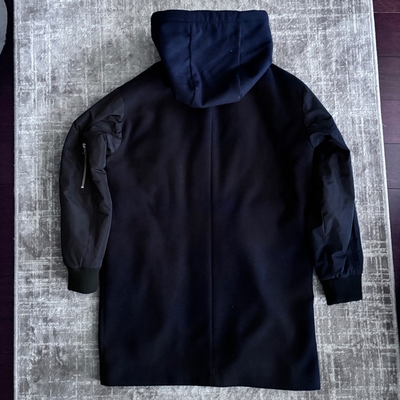 LAST CHANCE Topshop Navy Blue Coat - Picture 2 of 6